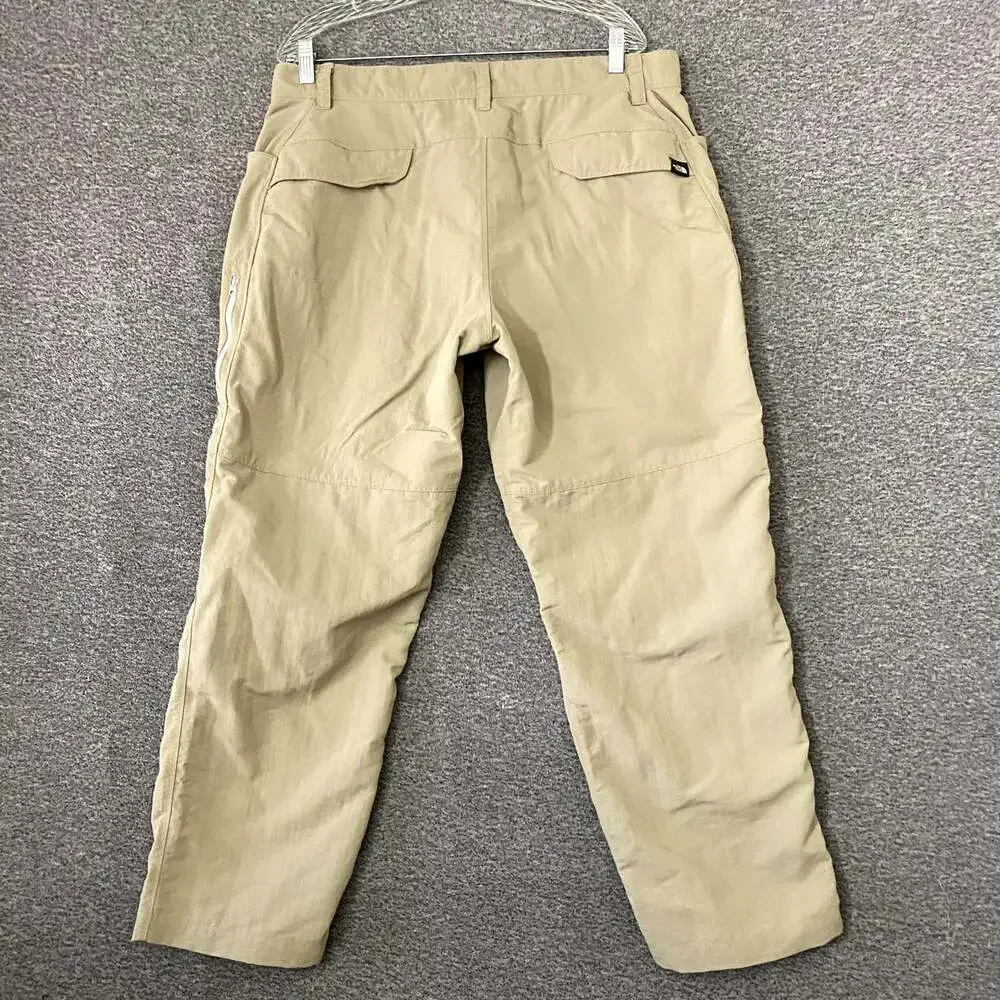 The North Face Men's Size 38 Beige Straight Leg Nylon Outerwear Pants